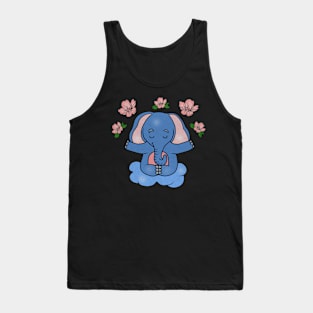 Elephant Yoga, Meditation Floral Zen Tank Top